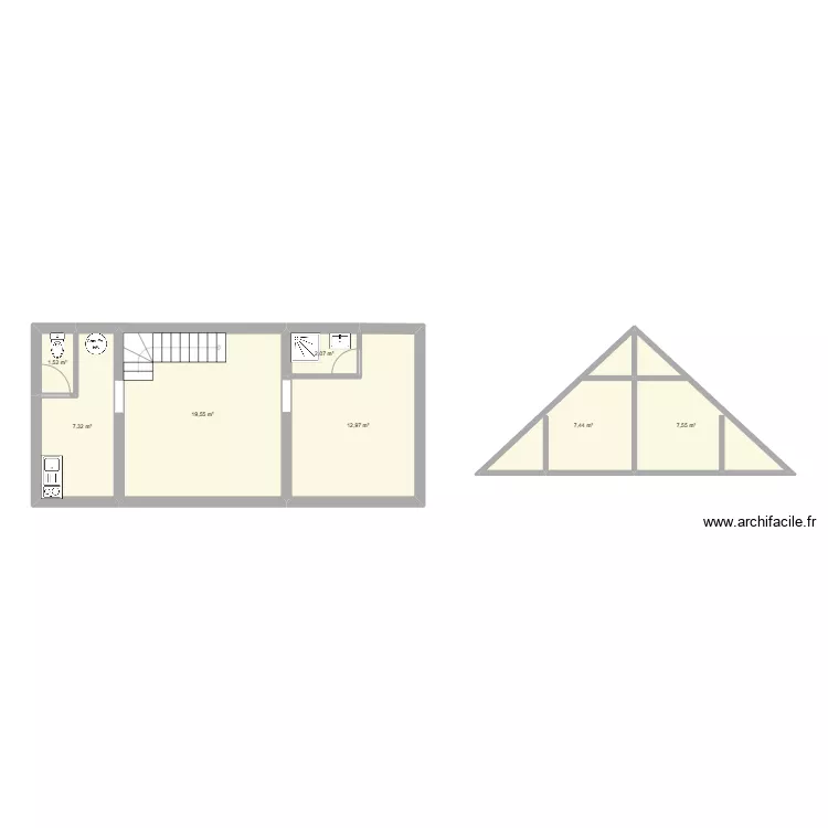 FIRMIN CUVELIER GRENIER. Plan de 