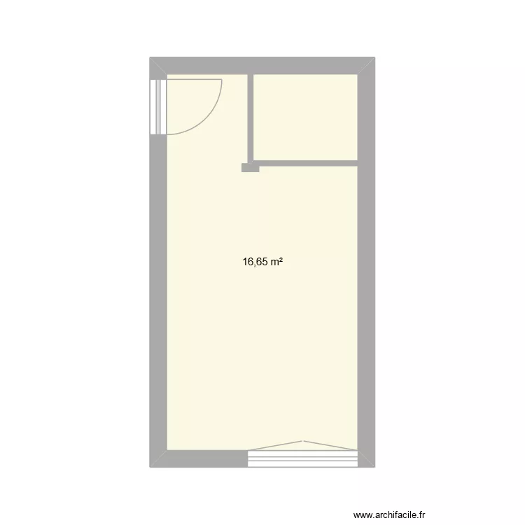 barcelone 2. Plan de 1  et 17 m²