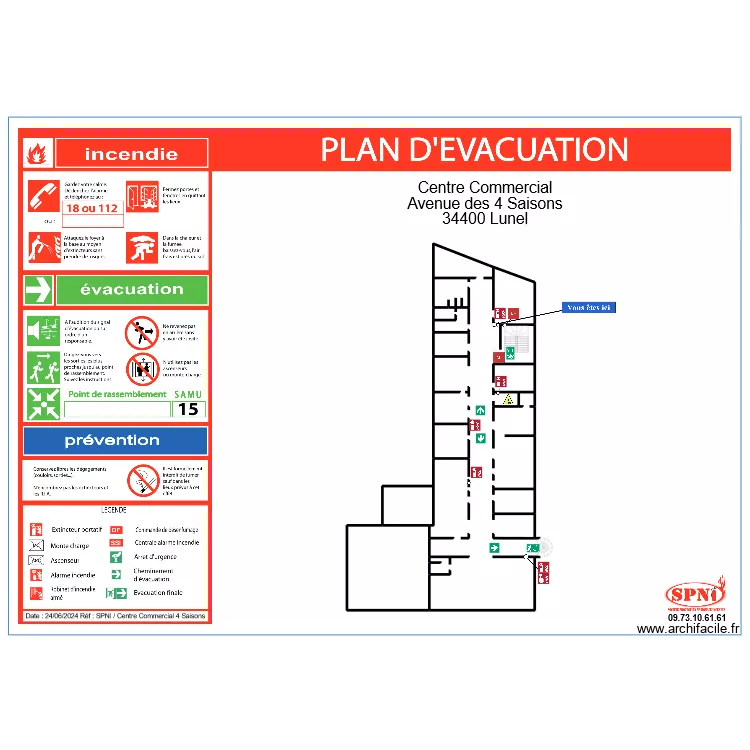 4 SAISONS INTERMARCHÉ EVAC 11. Plan de 4 SAISONS INTERMARCHÉ EVAC 11. Plan de