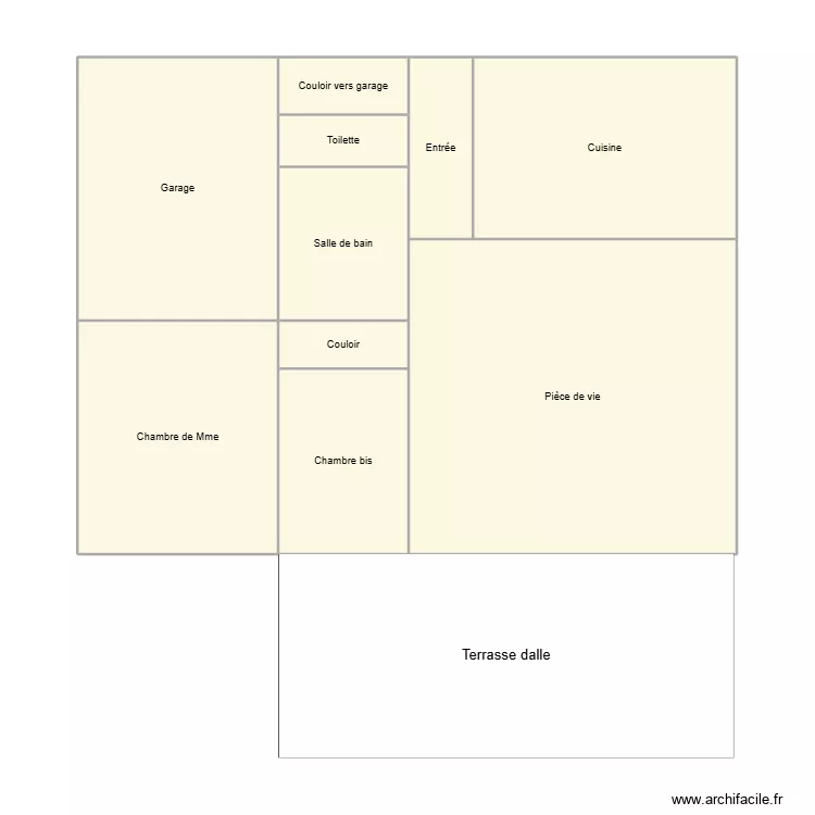 BIG. Plan de 10  et 100 m²