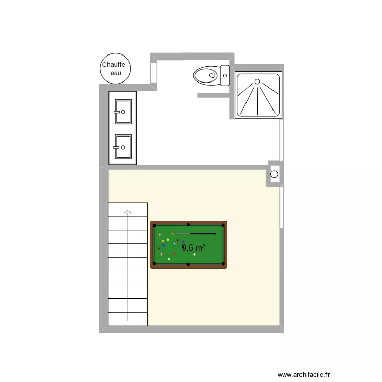 bureau. Plan de 1 pièce et 10 m² bureau. Plan de 1 pièce et 10 m²