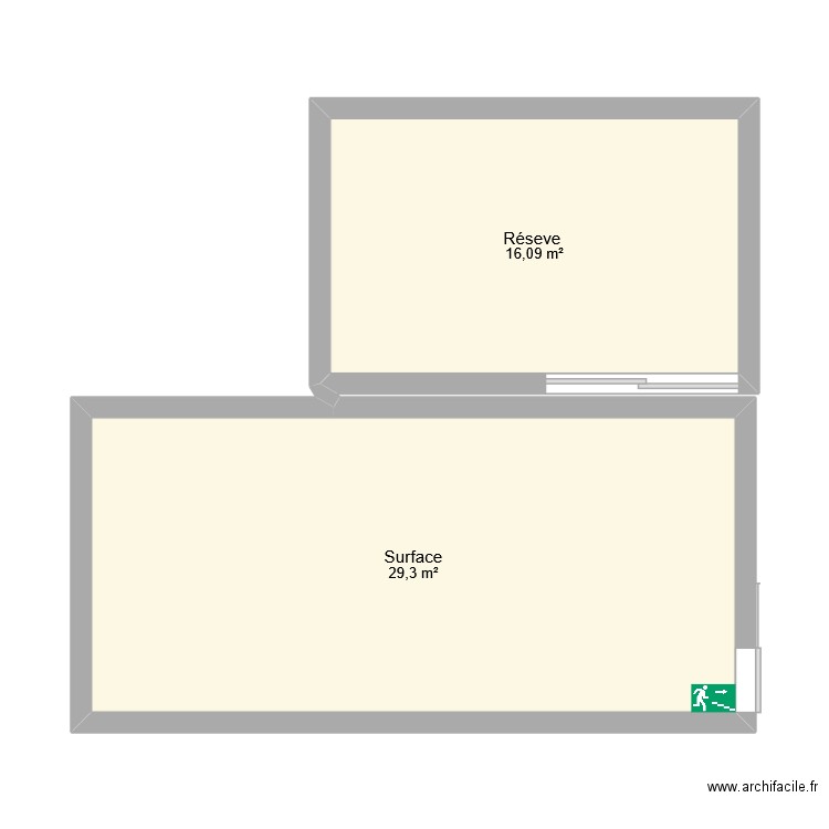 agencement infos plus. Plan de 2 pièces et 45 m2