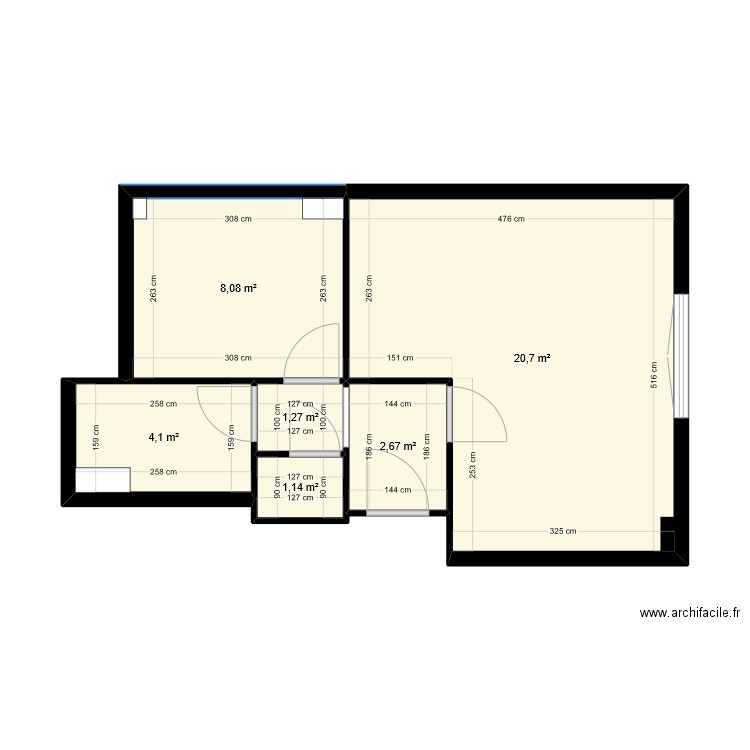 LASSIEUR Existant. Plan de 0 pièce et 0 m2