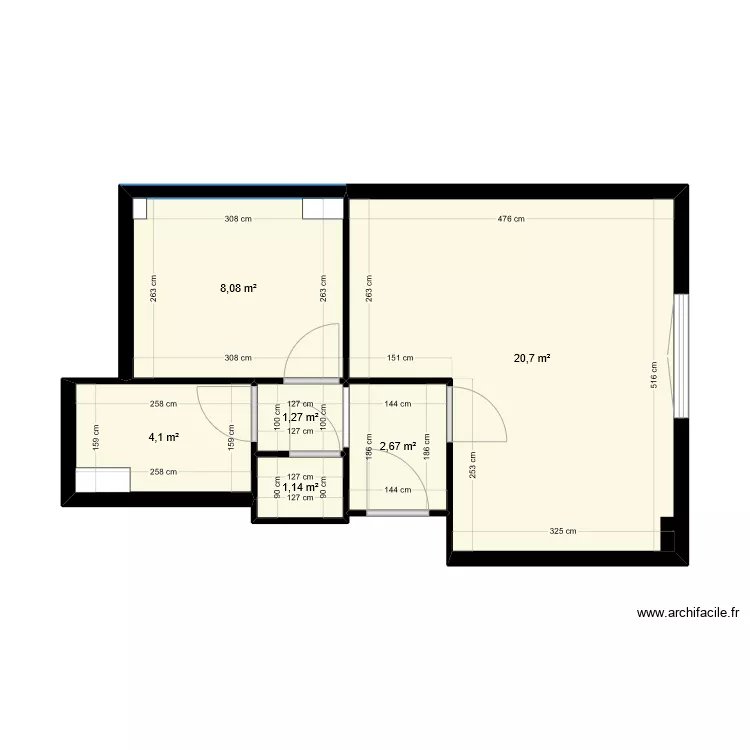 LASSIEUR Existant. Plan de 