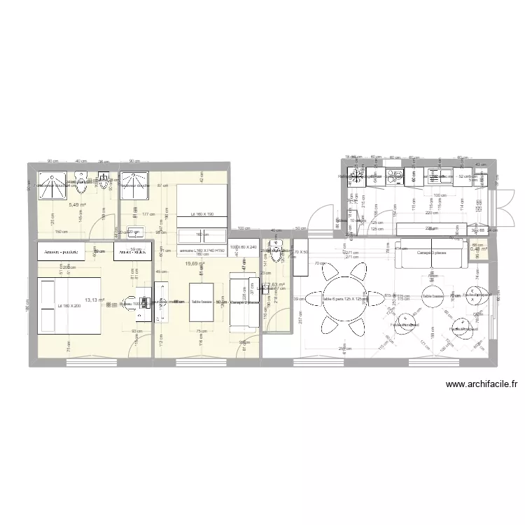 archifaclile plan meublé sdb ds dressing ArchiFacile. Plan de archifaclile plan meublé sdb ds dressing ArchiFacile. Plan de