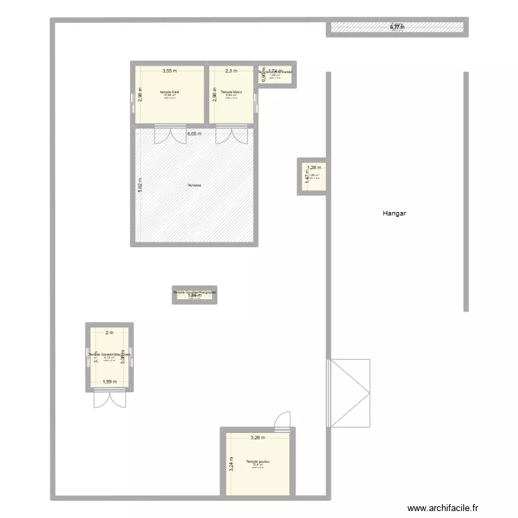 Temple Molly. Plan de 