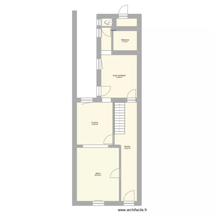 Projet RDC. Plan de 6 et 72 m² Projet RDC. Plan de 6 et 72 m²