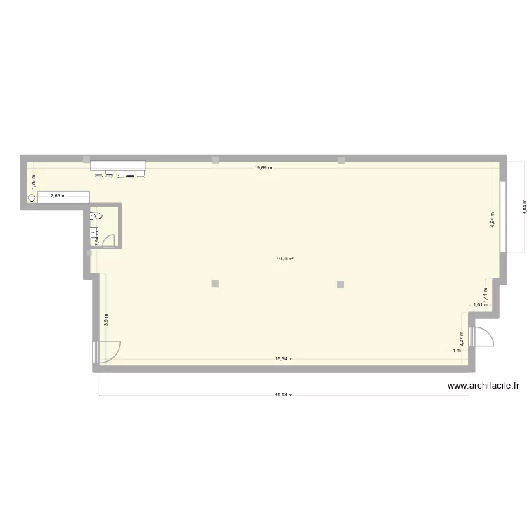 LA DURANNE 9. Plan de 1  et 148 m²
