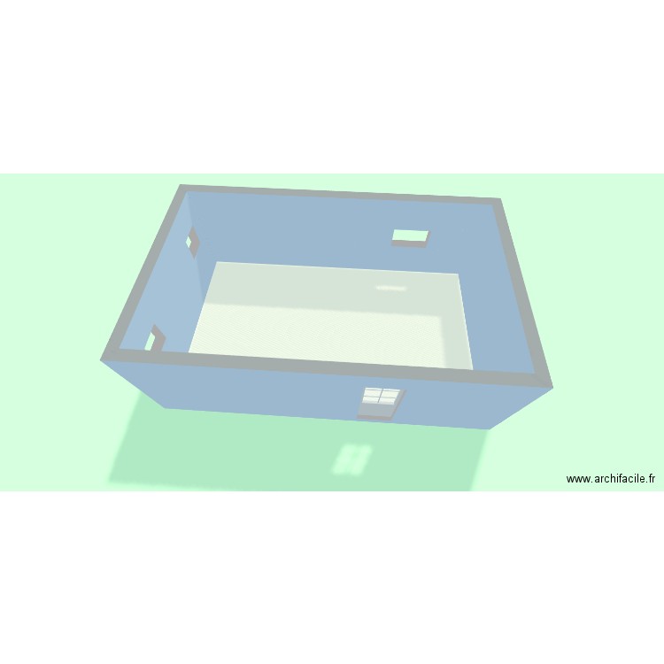 audi. Plan de 1 pièce et 32 m2