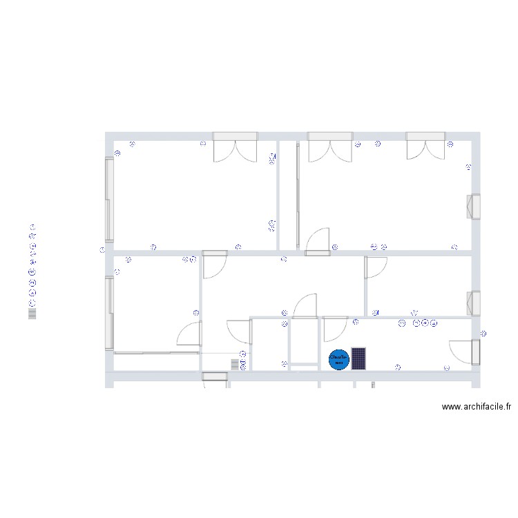 RT 25-460 De La Fournière Garage électricité. Plan de 0 pièce et 0 m2