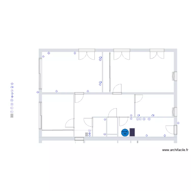 RT 25-460 De La Fourni&egrave;re Garage &eacute;lectricit&eacute;. Plan de 