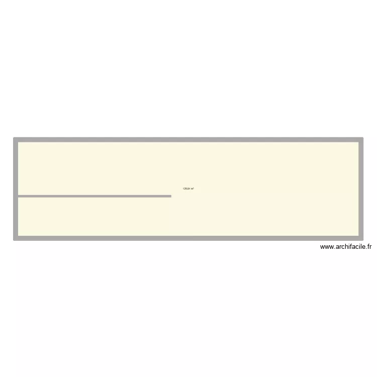 Long&egrave;re. Plan de 1 Pièce et 130 m²