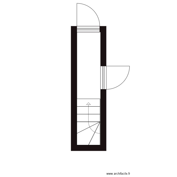 AREVALO PC. Plan de 5 pièces et 39 m2