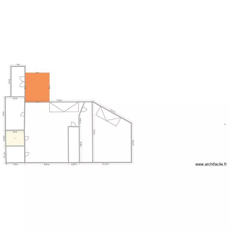 SEMAMA CAROSSERIE. Plan de 1 Pièce et 12 m² SEMAMA CAROSSERIE. Plan de 1 Pièce et 12 m²