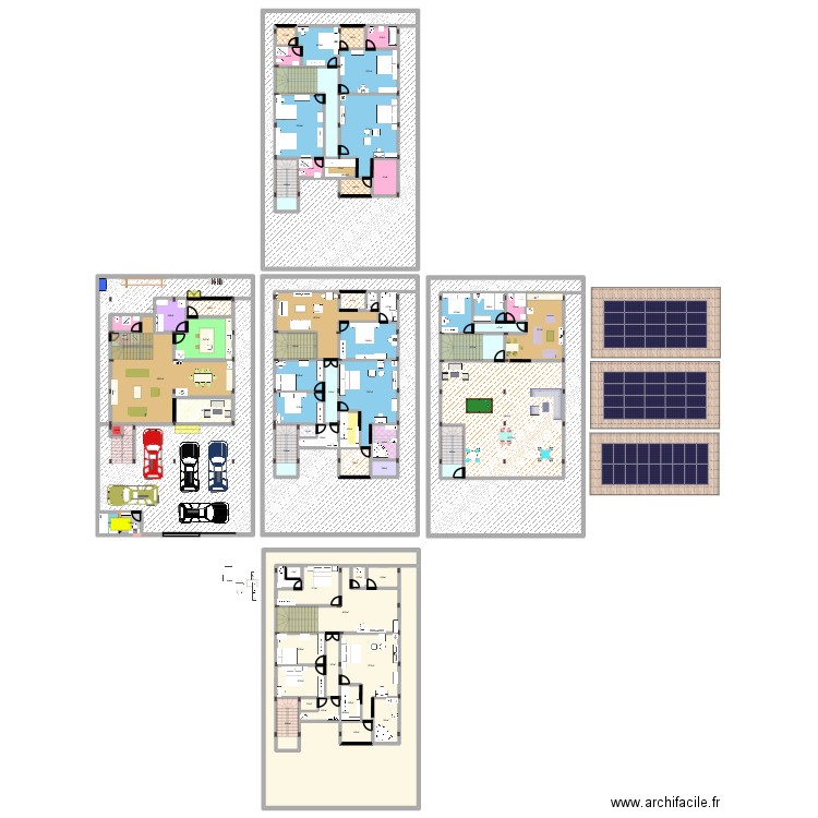 villa 25/15bis. Plan de 70 pièces et 1735 m2
