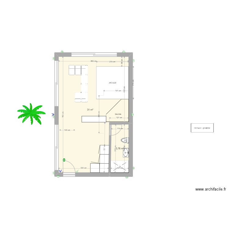 ANNEXE b1. Plan de 2 pièces et 35 m2