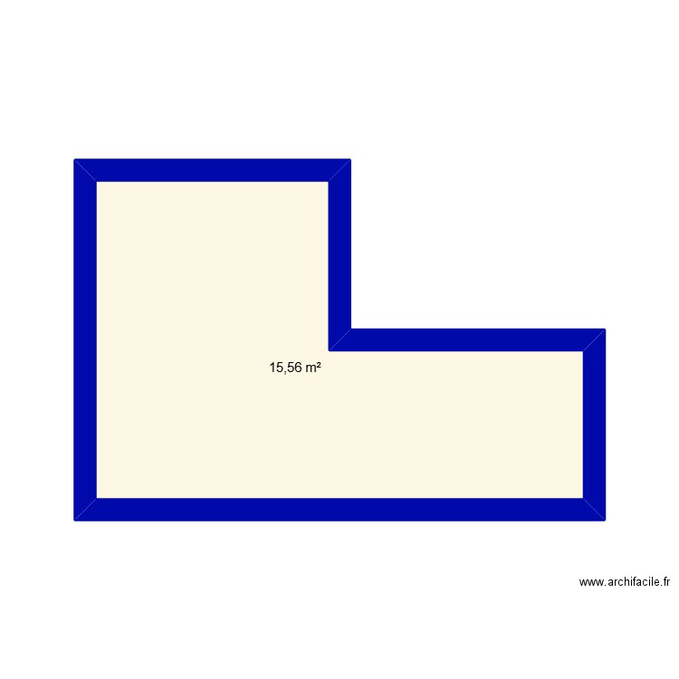 sdb. Plan de 1 pièce et 16 m2