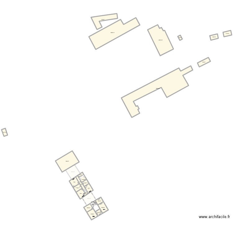 domaine de dordives avec 5 hectares. Plan de 81 pièces et 5077 m2