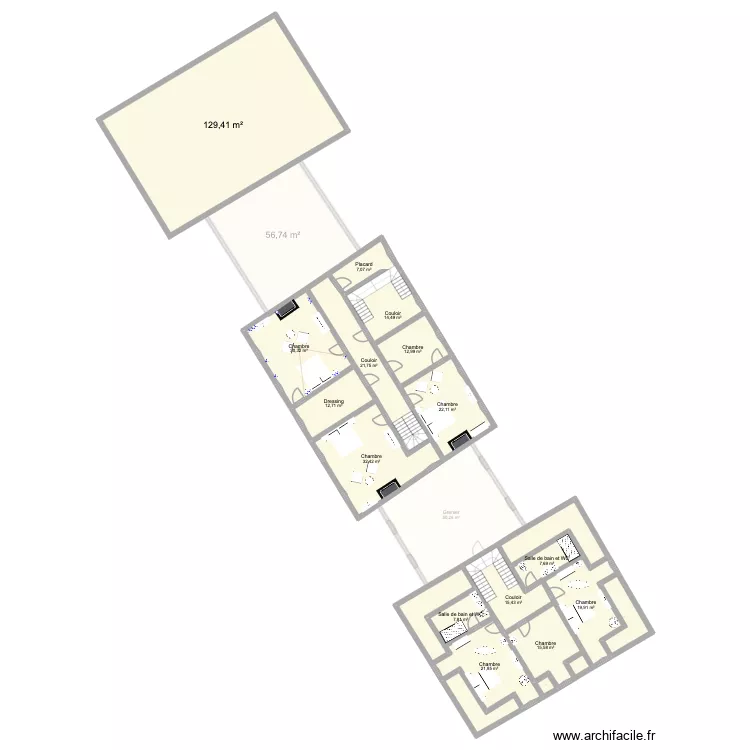 domaine de dordives avec 5 hectares. Plan de 