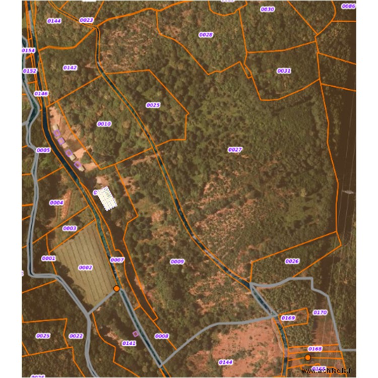 Plan total parcelle avec nouveaux bat agri 12ha. Plan de 0 pièce et 0 m2