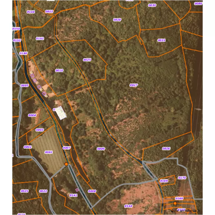 Plan total parcelle avec nouveaux bat agri 12ha. Plan de Plan total parcelle avec nouveaux bat agri 12ha. Plan de