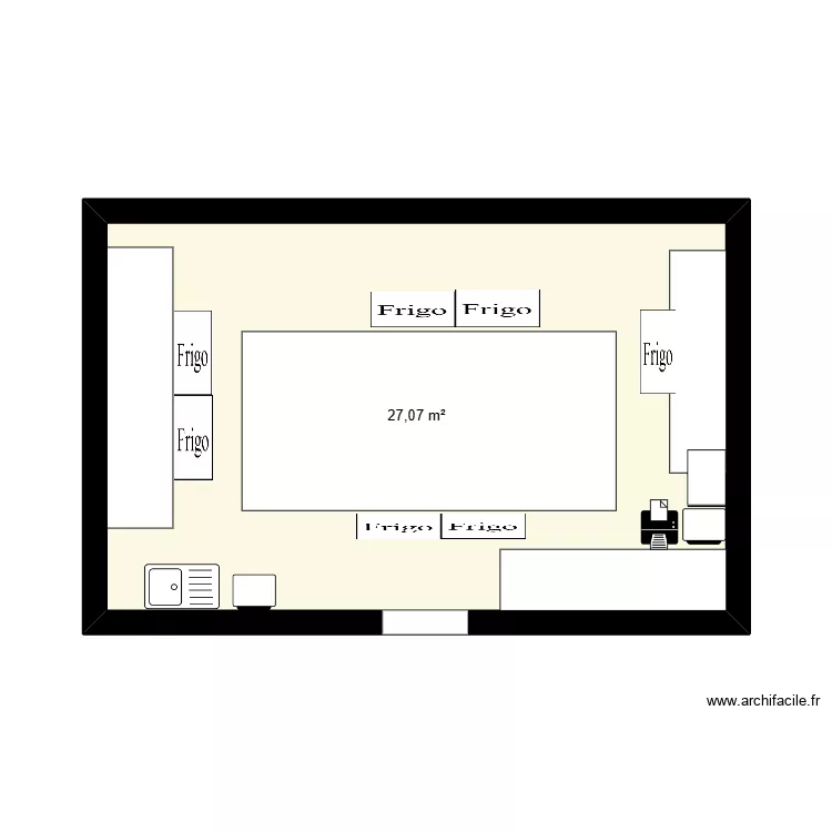 waffle factory. Plan de 