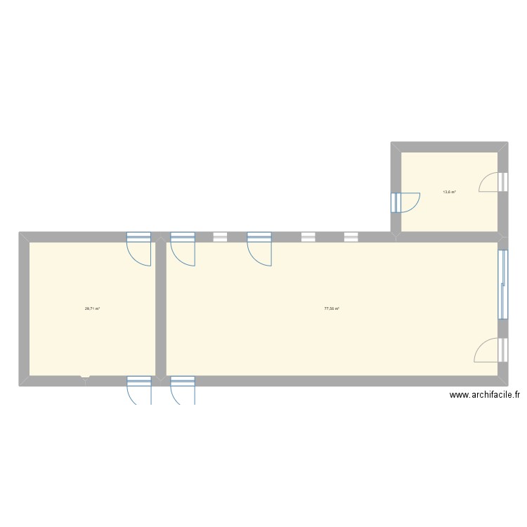 Ennevelin. Plan de 3 pièces et 121 m2