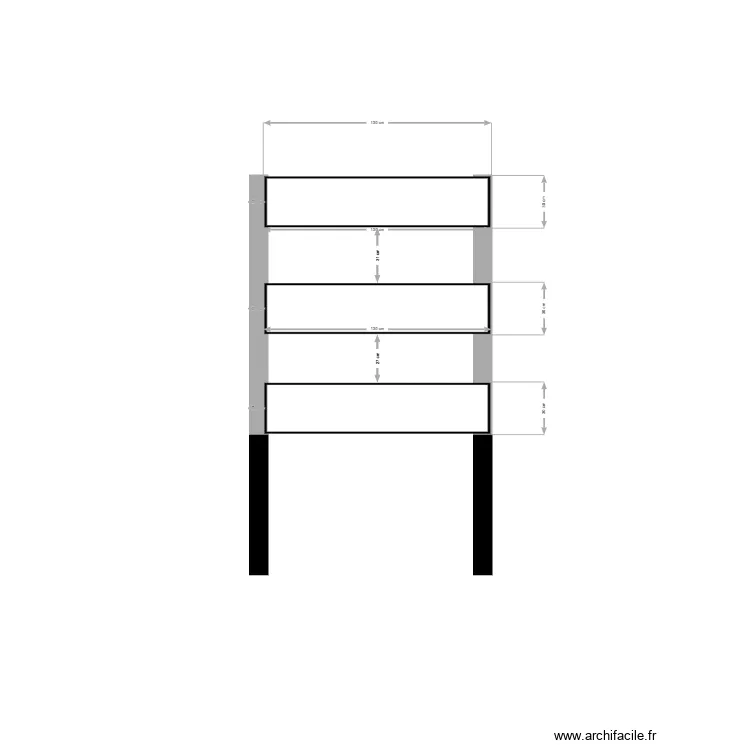 étagère. Plan de étagère. Plan de