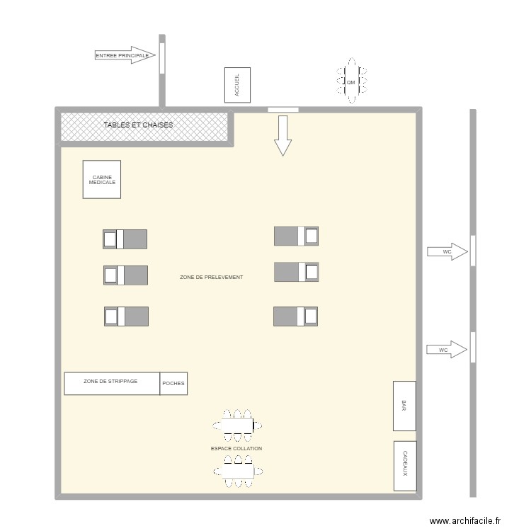 INDUSTEEL. Plan de 2 pièces et 112 m2