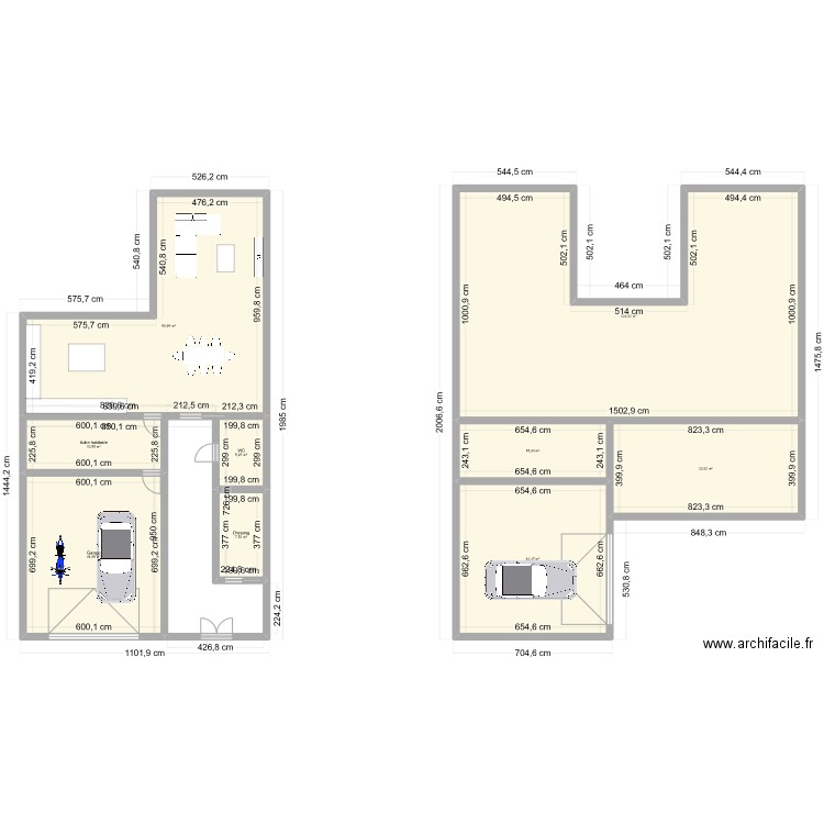 rdc projet V1. Plan de 0 pièce et 0 m2