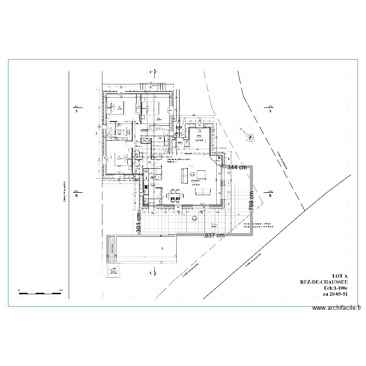 terrasse Guagliola. Plan de 0 pièce et 0 m2