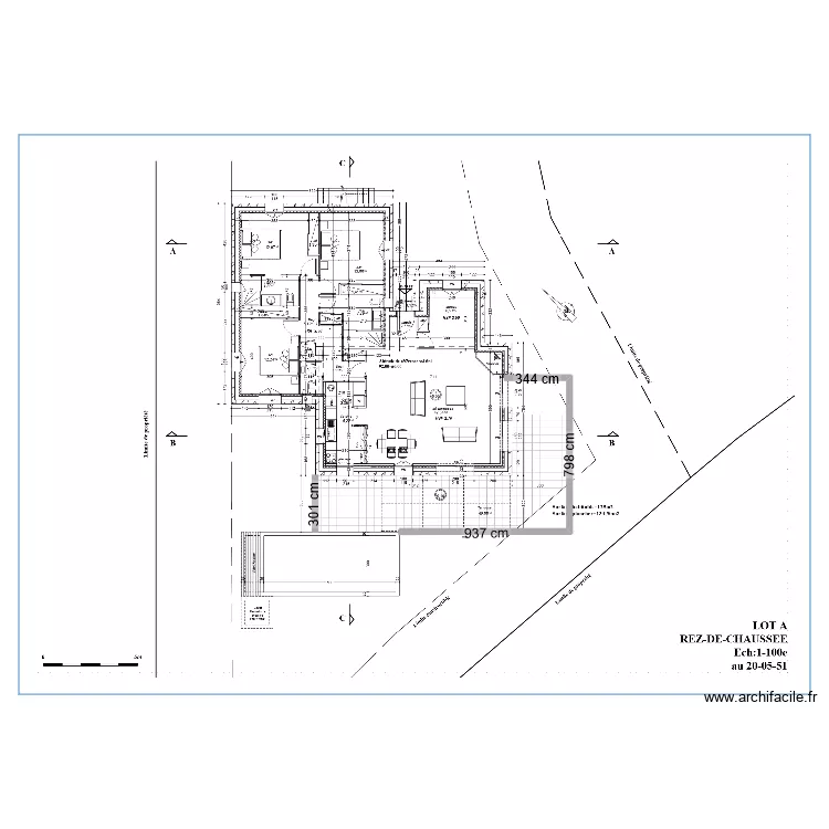 terrasse Guagliola. Plan de 