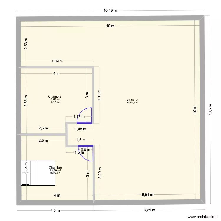 Ossature metallique. Plan de 