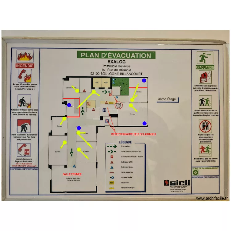R+4 BELLEVUE. Plan de 