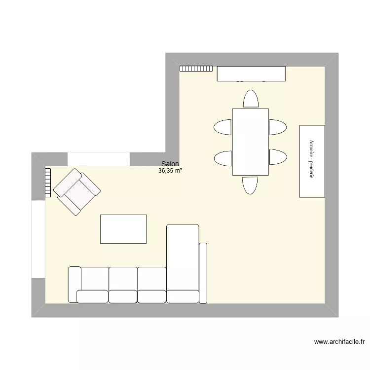LQPM. Plan de 1  et 36 m²