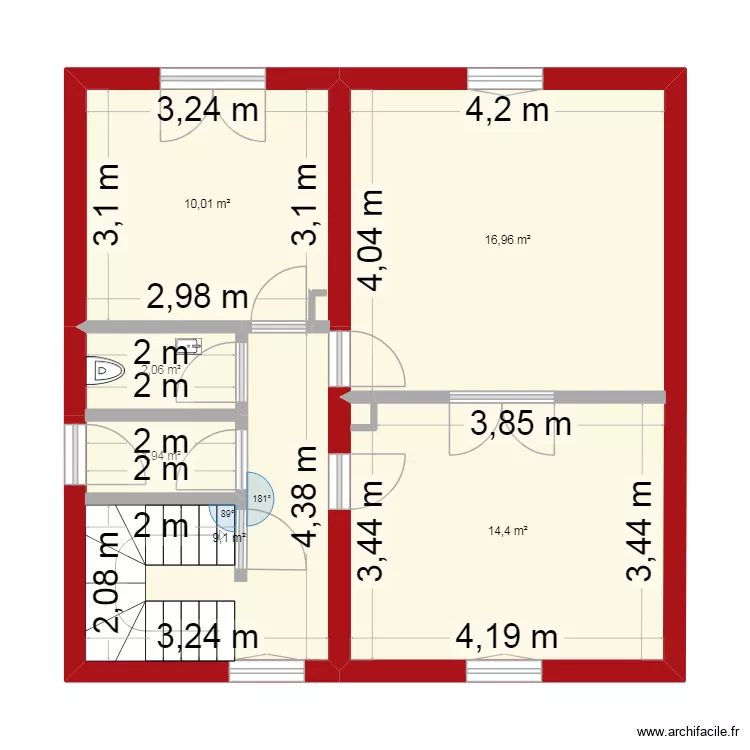 RDC. Plan de 6 et 54 m² RDC. Plan de 6 et 54 m²