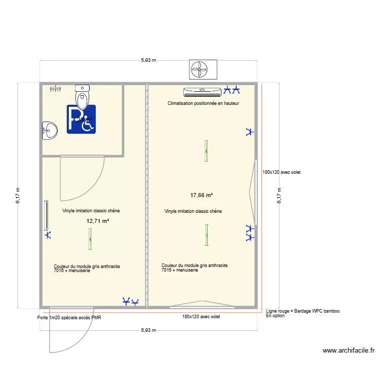 Yoan  Vasile. Plan de 3  et 35 m²