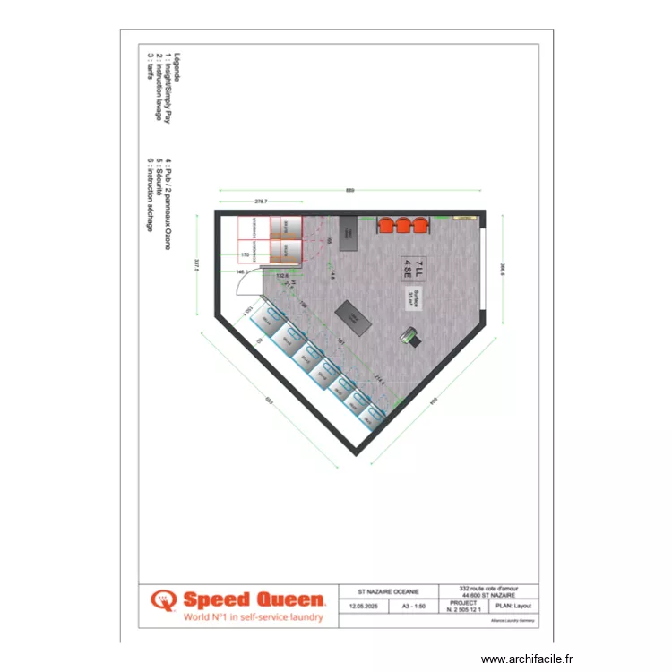 SQ ST NAZAIRE 2025. Plan de 