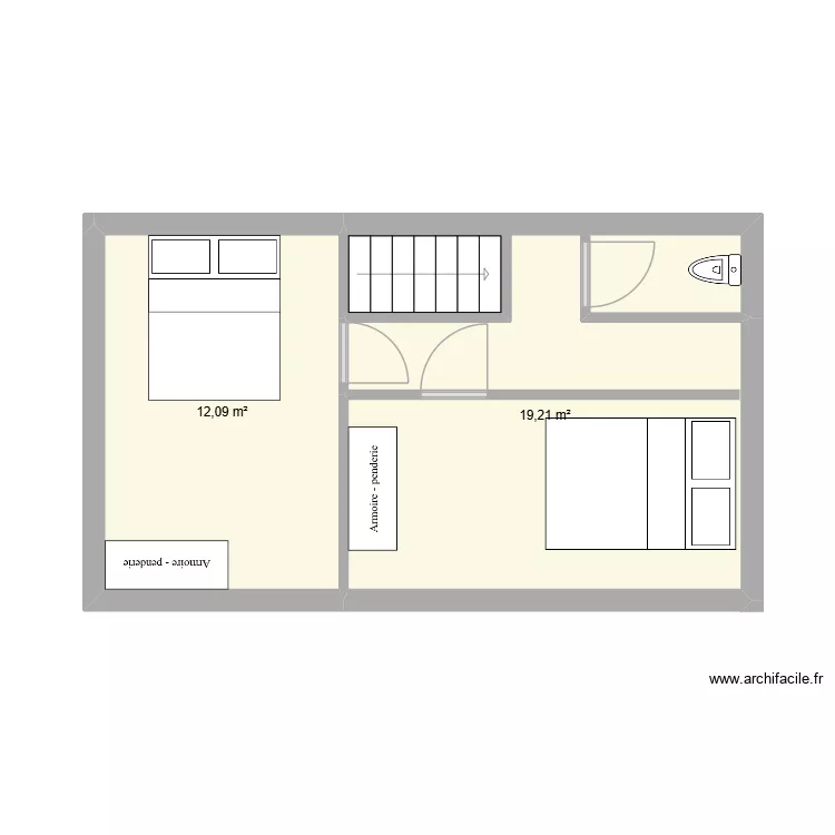 reno1. Plan de 2  et 31 m²