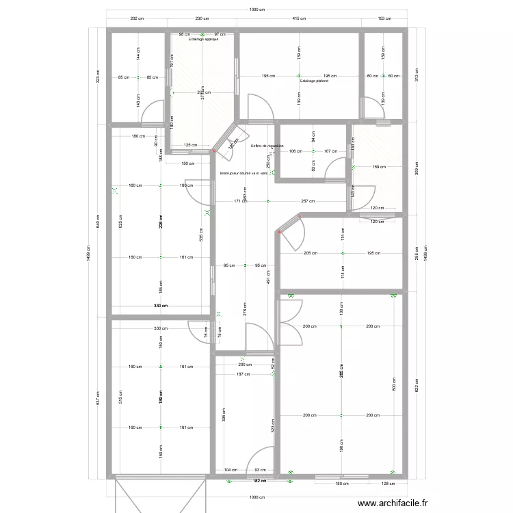 Plan O. Plan de 12  et 134 m²