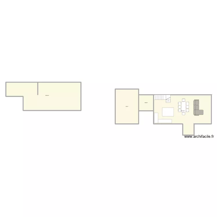 projet 2. Plan de 4 Pièces et 140 m²