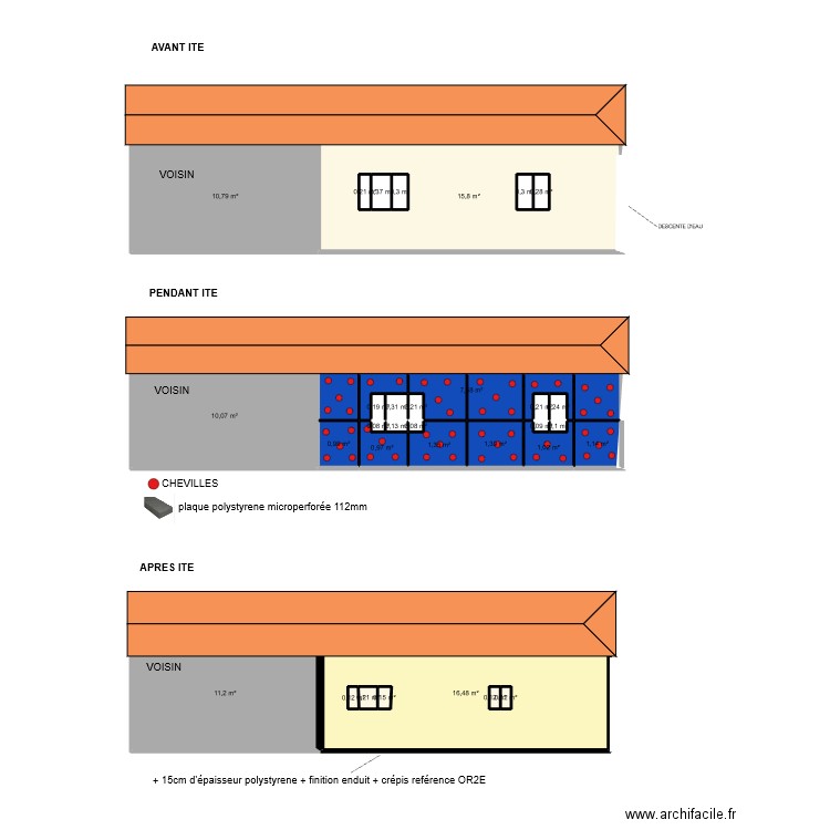 sevres . Plan de 32 pièces et 85 m2