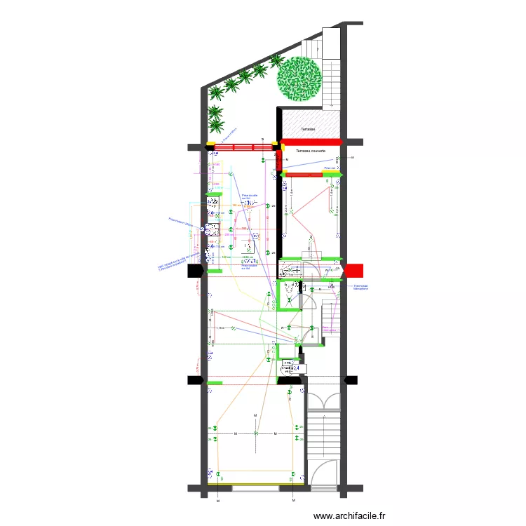 BAUCQ 77 Bel étage Electricité. Plan de 7 et 100 m² BAUCQ 77 Bel étage Electricité. Plan de 7 et 100 m²