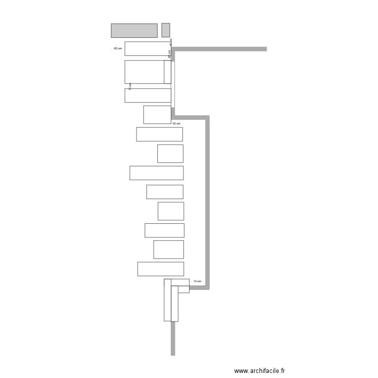 pisantes. Plan de 0 pièce et 0 m2