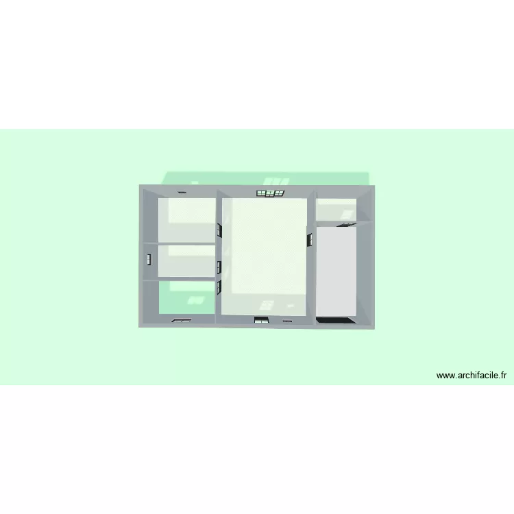 denisot. Plan de 5  et 95 m²