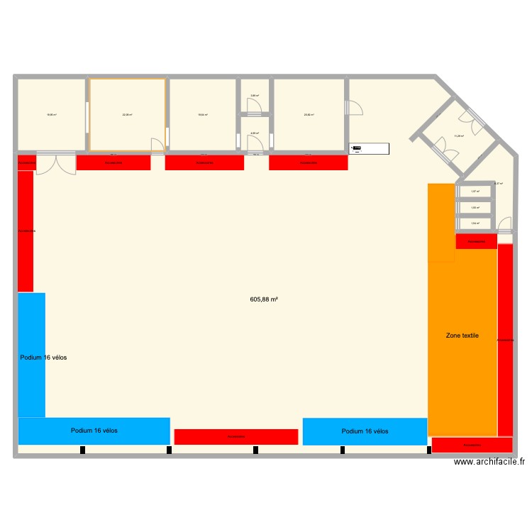 Gosselies ok. Plan de 12 pièces et 721 m2