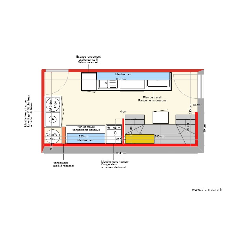 BUANDERIE-2. Plan de 1 pièce et 19 m2