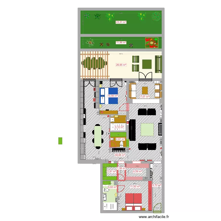 131 POMPE 38. Plan de 14 et 166 m² 131 POMPE 38. Plan de 14 et 166 m²