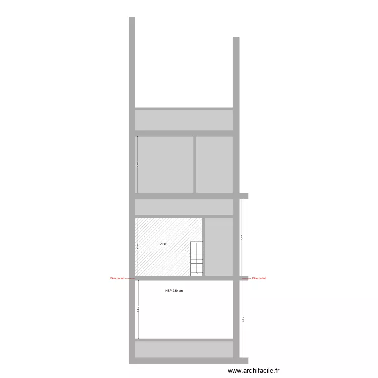 Churchill 21 Rez+4 - Existant -. Plan de 8 et 75 m² Churchill 21 Rez+4 - Existant -. Plan de 8 et 75 m²