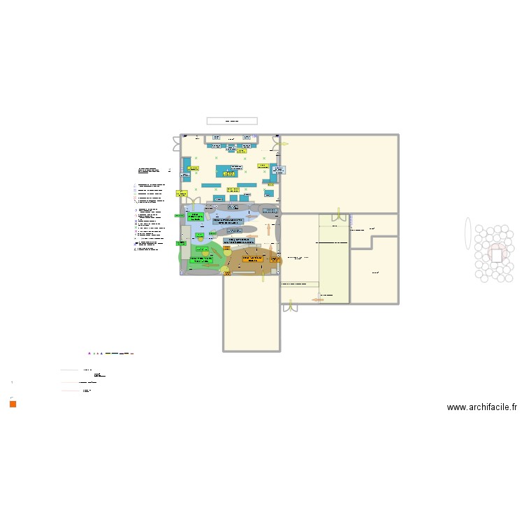 Vendee V2. Plan de 8 pièces et 385 m2